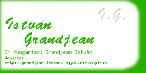 istvan grandjean business card