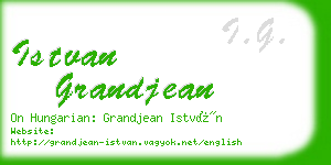 istvan grandjean business card